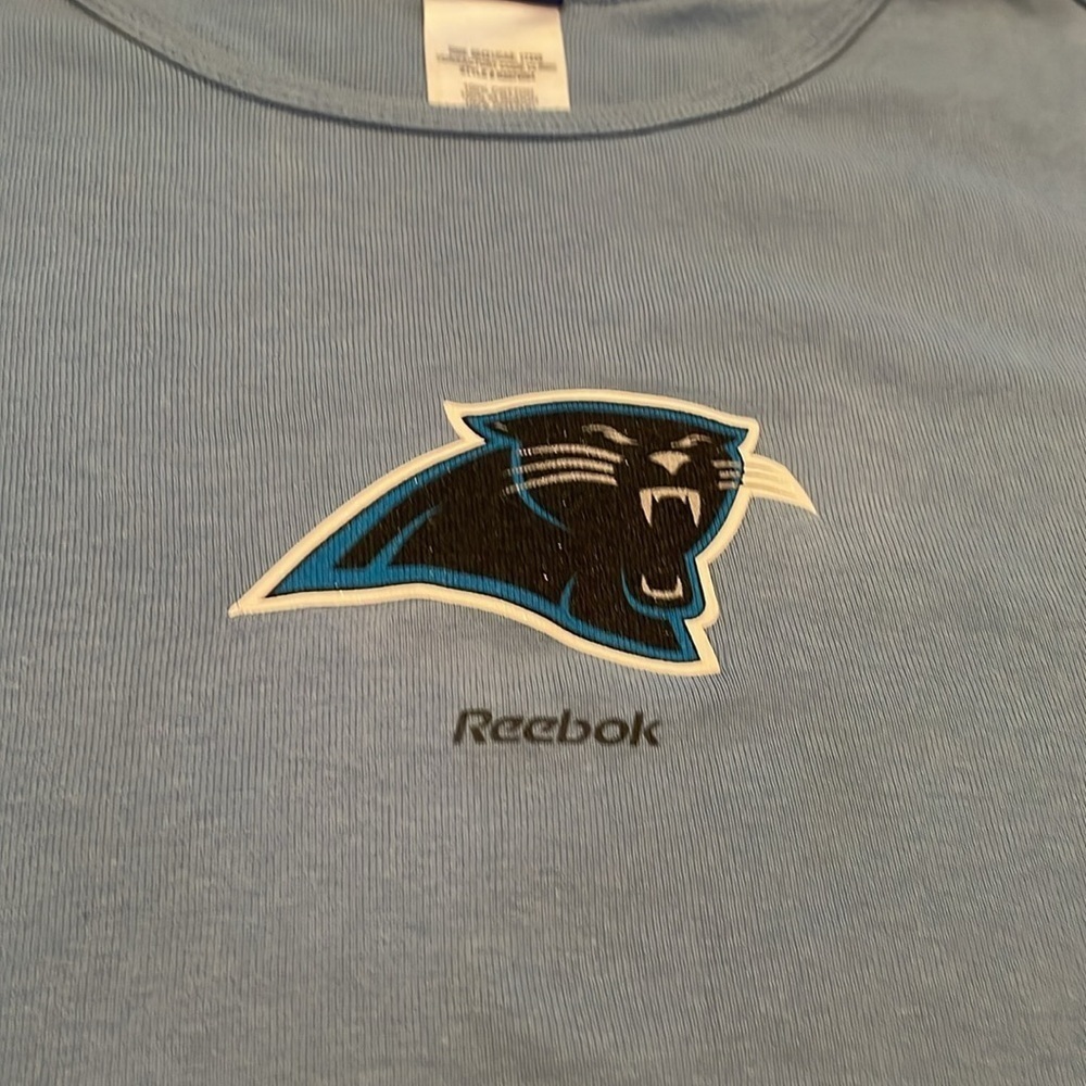 Reebok Carolina Panthers Blue Tee. Large - Picture 3 of 6